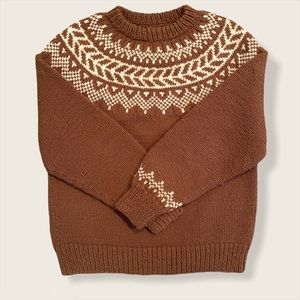 Vintage knit crew sweater